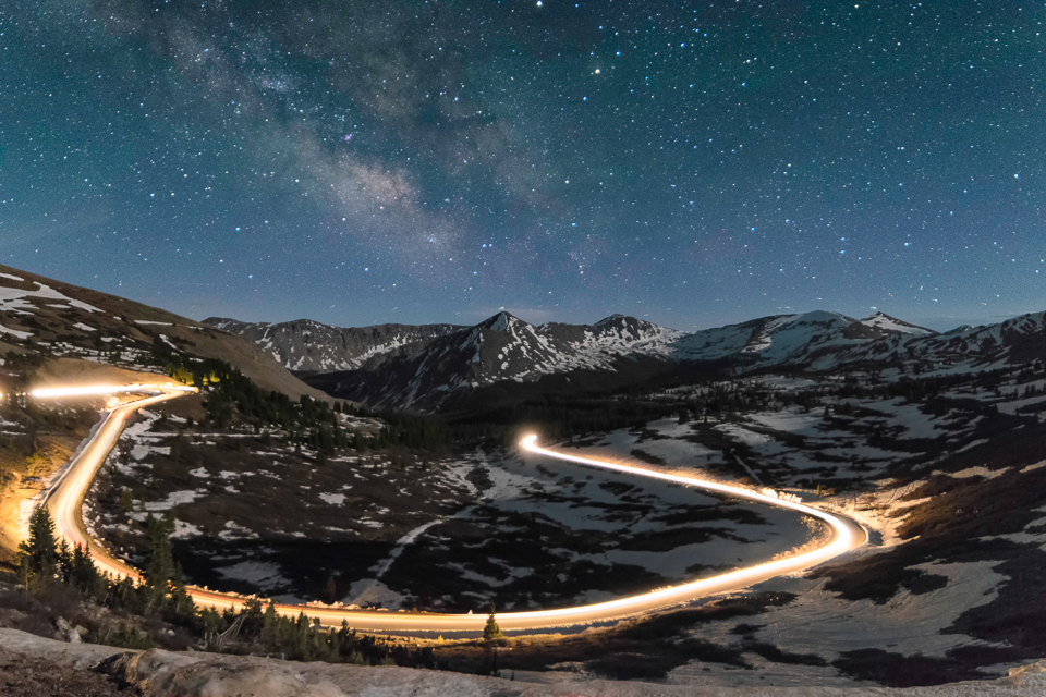 Cottonwood Pass at Night